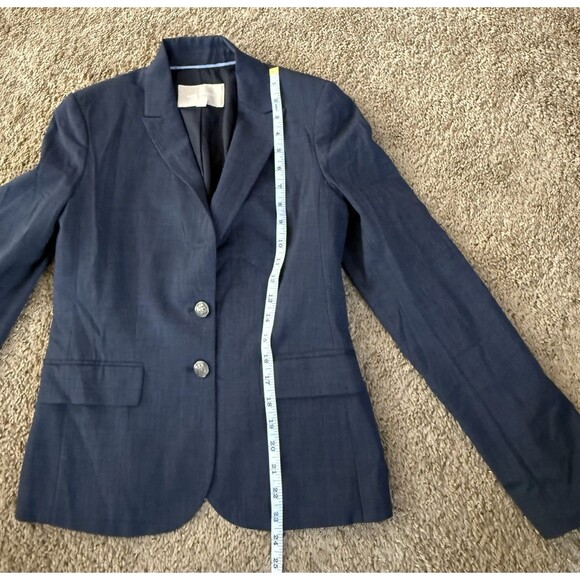 Banana Republic Blazer Women’s Size 2 Classic Suit Jacket Navy Blue - Picture 2 of 13